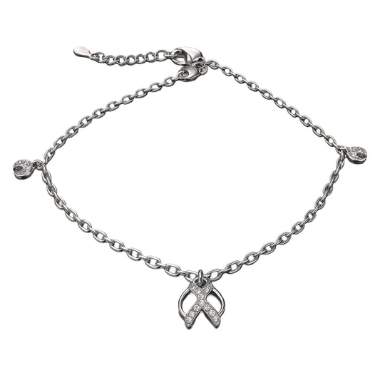 Elegant Leaf Charm 925 Sterling Silver Anklet