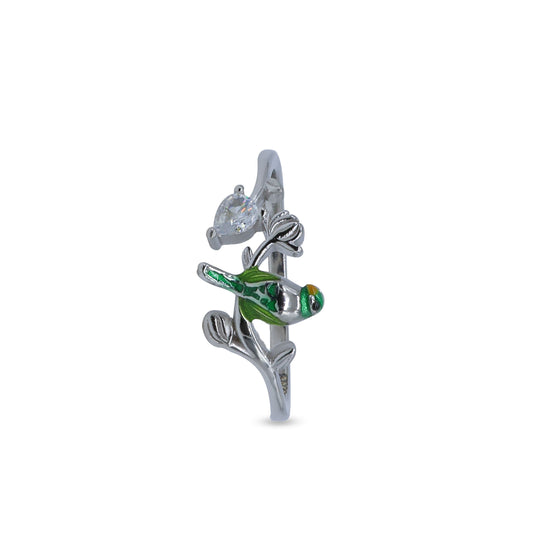 Nature’s Song Bird Ring – Rhodium Plated 925 Sterling Silver