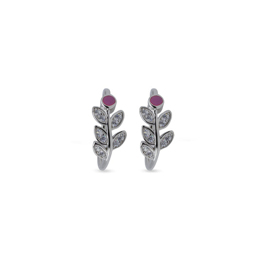 Blush Leaf Vine Toe Ring – Rhodium Plated 925 Sterling Silver