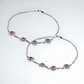 925 Sterling Silver Ruby Floral Anklet Pair for Women