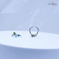 Stylish Sterling Silver Flower Toe Ring – Two Colored Leaves & Adjustable Fit