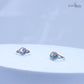 Charming Sterling Silver Toe Ring – Pink & Teal Enamel, Sparkling Finish
