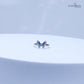 925 Sterling Silver Adjustable Toe Ring – Blue Enamel Butterfly with Sparkling Stone Accents