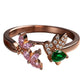 925 Sterling Silver Rose Gold Hummingbird Ring