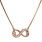 Rose Gold Infinity Heart Necklace in 925 Sterling Silver – Endless Love