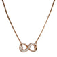 Rose Gold Infinity Heart Necklace in 925 Sterling Silver – Endless Love