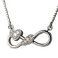 Infinity Pendant Necklace with Solitaire in 925 Sterling Silver – Eternal Sparkle