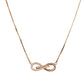 Rose Gold Infinity Pendant Necklace in 925 Sterling Silver – Endless Love Symbol