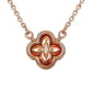 Celtic Knot Pendant Necklace in 925 Sterling Silver with Rose Gold Finish