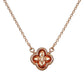 Celtic Knot Pendant Necklace in 925 Sterling Silver with Rose Gold Finish