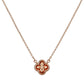 Celtic Knot Pendant Necklace in 925 Sterling Silver with Rose Gold Finish