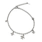 Silver Palm Tree Charm Anklet