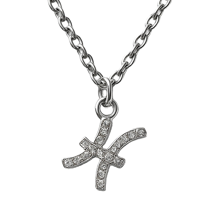 Starfish Pendant Necklace in 925 Sterling Silver with CZ Stones – Ocean-Inspired Elegance
