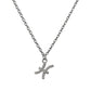 Starfish Pendant Necklace in 925 Sterling Silver with CZ Stones – Ocean-Inspired Elegance
