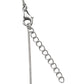 925 Sterling Silver Rectangular Frame Pendant Necklace