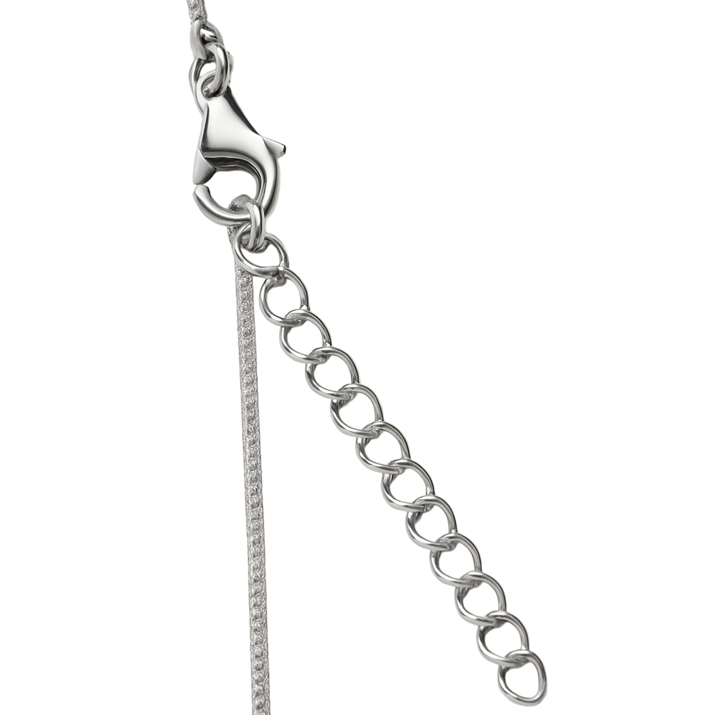 925 Sterling Silver Rectangular Frame Pendant Necklace