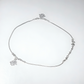 925 Sterling Silver Hamsa Hand Anklet Pair for Women