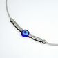 925 Sterling Silver Dual Evil Eye Anklet Pair for Women