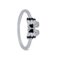 Monochrome Butterfly Ring – Rhodium Plated 925 Sterling Silver
