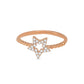 Stellar Charm Ring – Rose Gold Plated 925 Sterling Silver