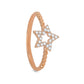 Stellar Charm Ring – Rose Gold Plated 925 Sterling Silver
