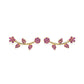 Pink Floral Ear Cuff / Bluetooth Earring – Gold Plated 925 Sterling Silver