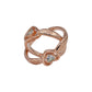 Rose Heart CZ Toe Ring – Rose Gold Plated 925 Sterling Silver