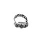 Vintage Floral Band Toe Ring – Oxidized 925 Sterling Silver