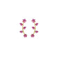 Pink Floral Ear Cuff / Bluetooth Earring – Gold Plated 925 Sterling Silver